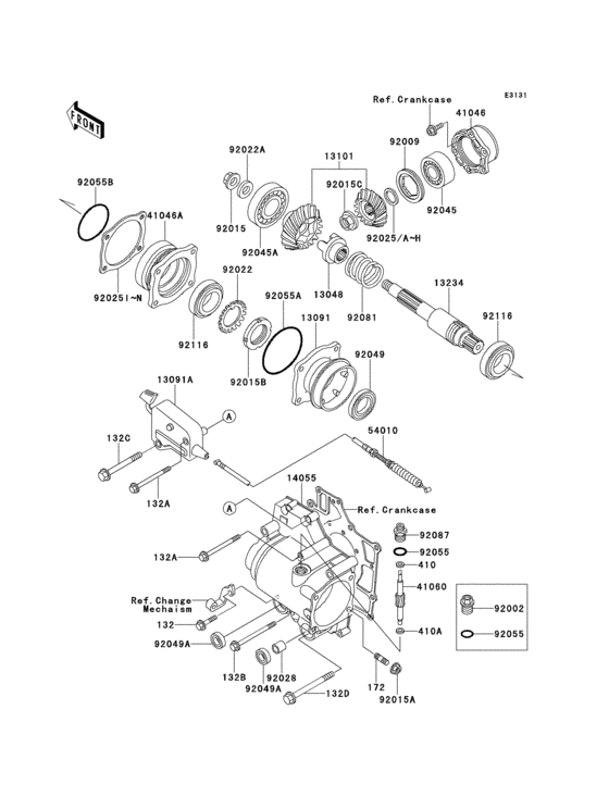 Front bevel gear(1/2)
