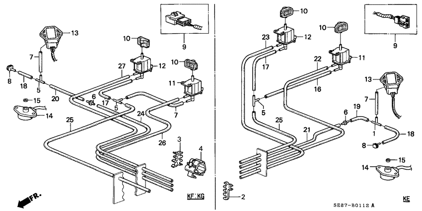 Control box tubing