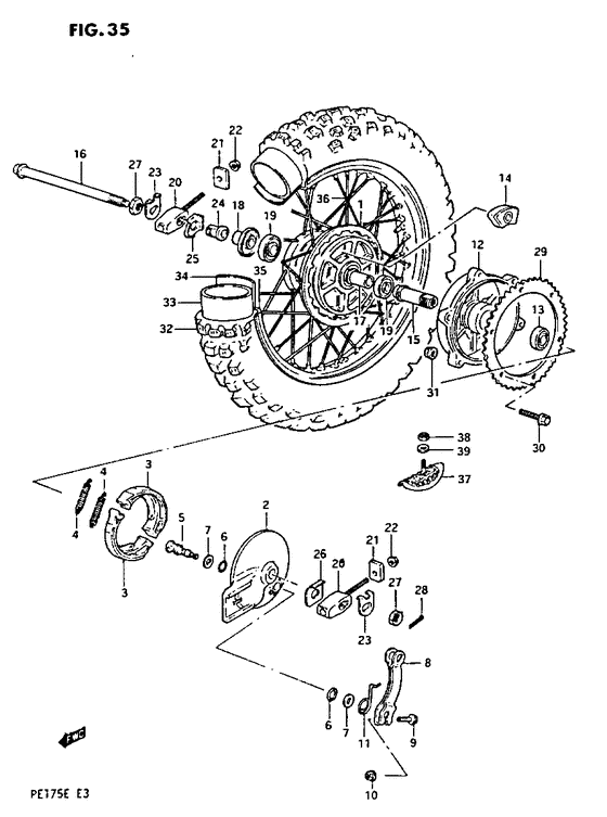 Rear wheel