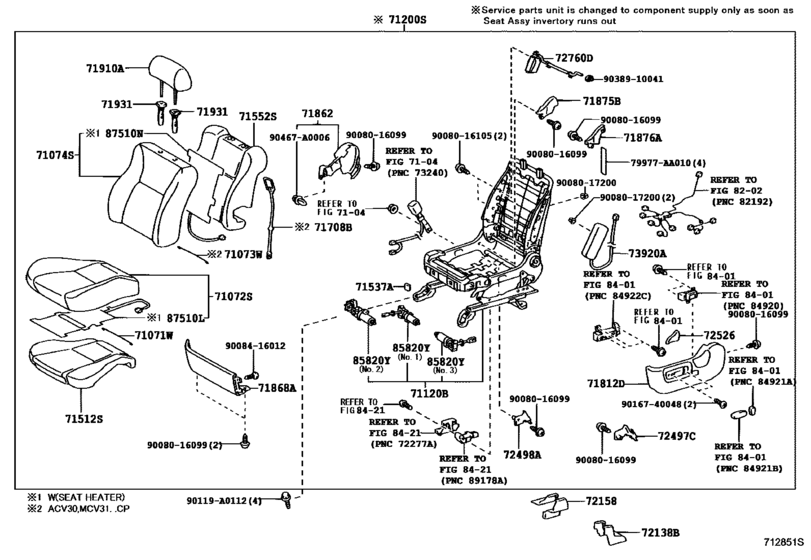 Front Seat & Seat Track