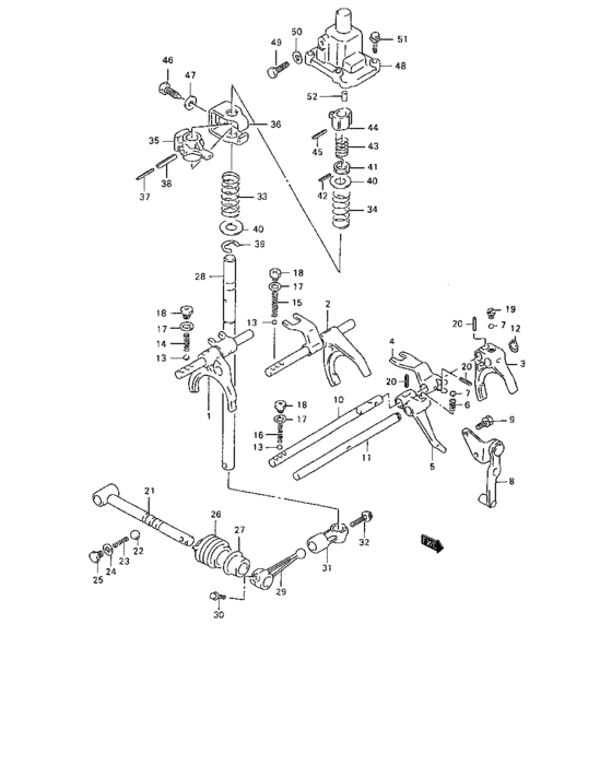 Mt gear shift fork