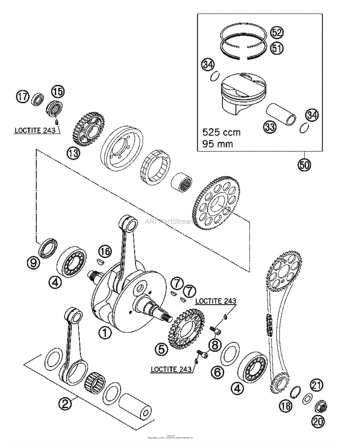 Crankshaft, Piston