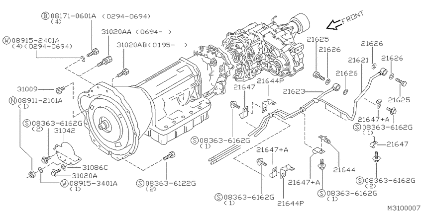 Auto transmission,transaxle & fitting