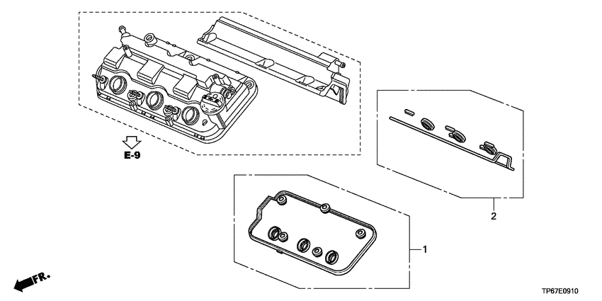 Head cover packing set