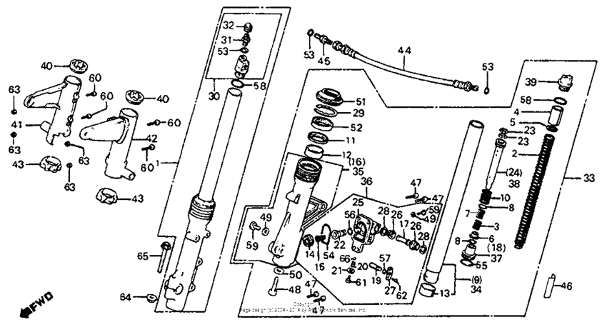 Front shock absorber