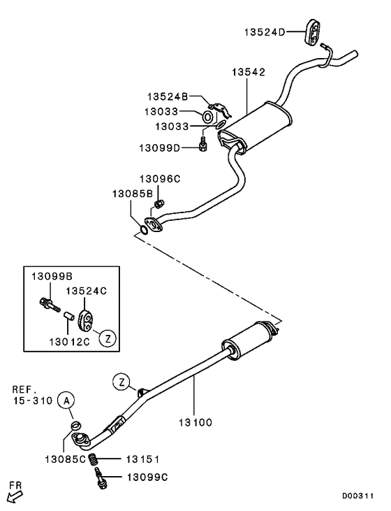 Exhaust pipe & muffler