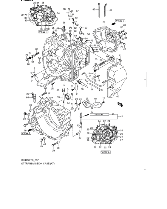 At transmission case