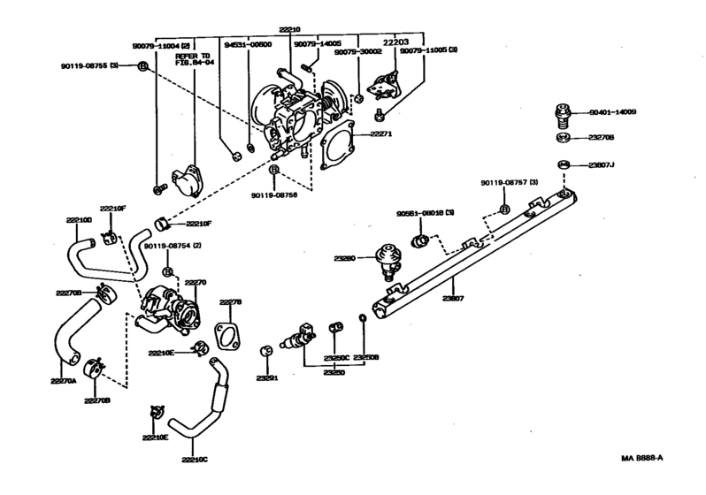 Fuel Injection System for 1988 - 1992 Toyota CRESSIDA/ CRESSIDA WAGON