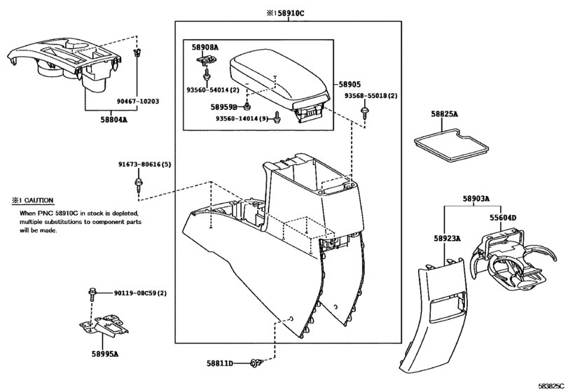 Console Box & Bracket