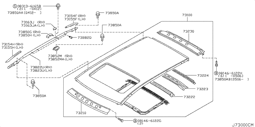 Roof panel & fitting