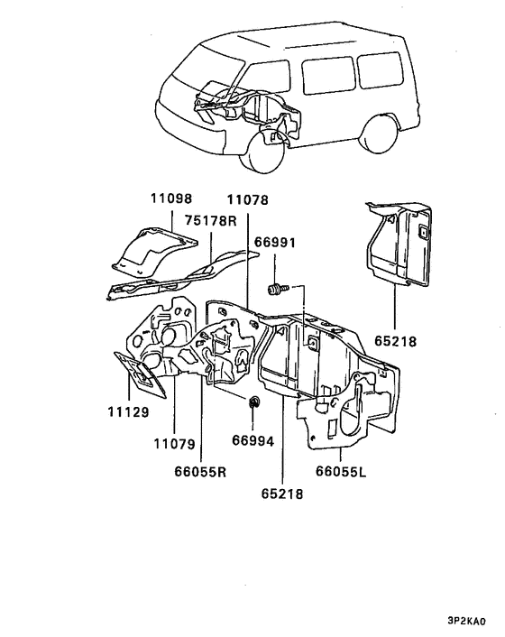 Front deck & insulator