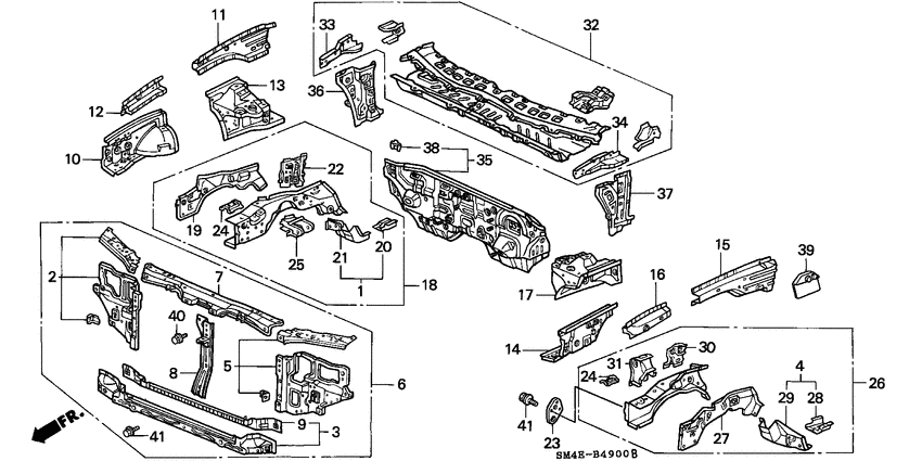 Front bulkhead/dashboard