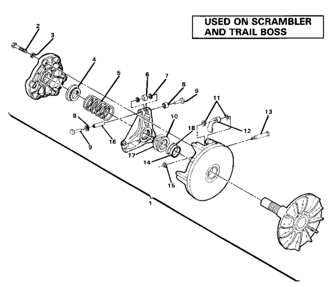 Drive clutch assembly.