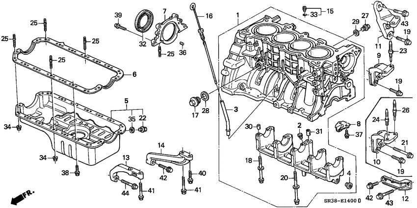 Cylinder block/oil pan