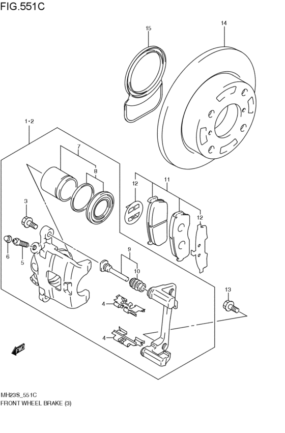 front wheel brakes
