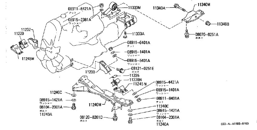 engine & transmission mounting