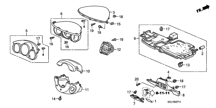 Instrument panel garnish