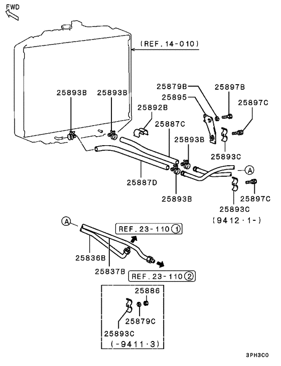 A/t oil cooler & tube