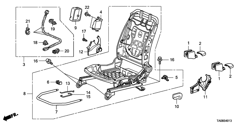 Front seat components