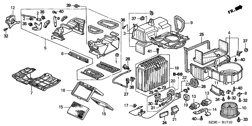 Heater blower