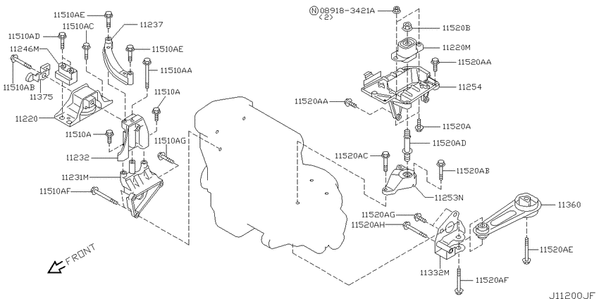 Engine & transmission   mounting