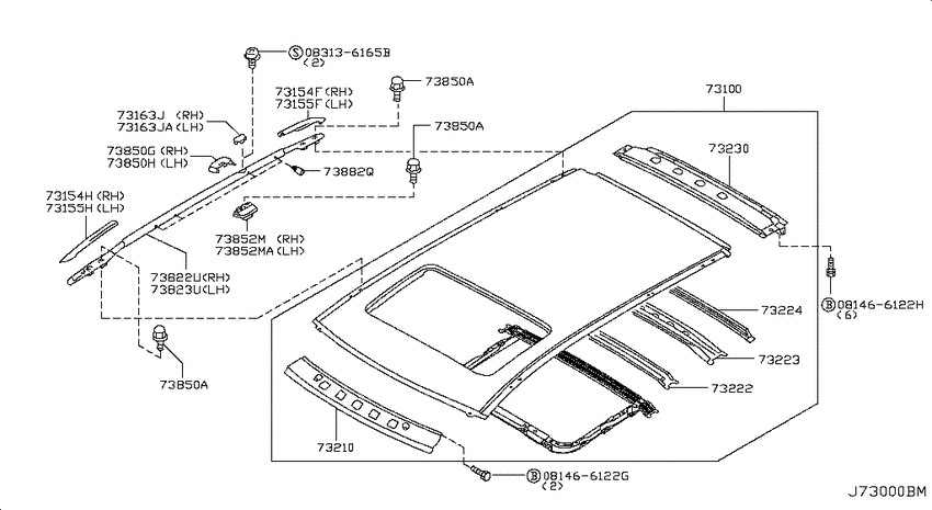 Roof panel & fitting