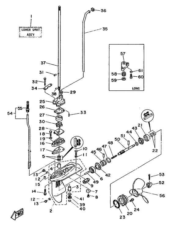 Lower casing drive 1