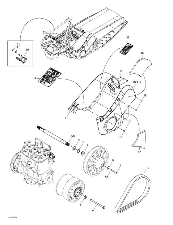 05- pulleys system and belt guard