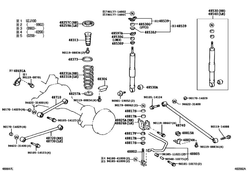 Rear Spring & Shock Absorber