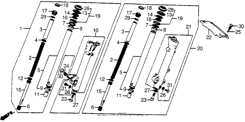 Front shock absorber