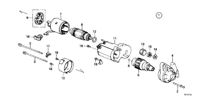 Starter motor component