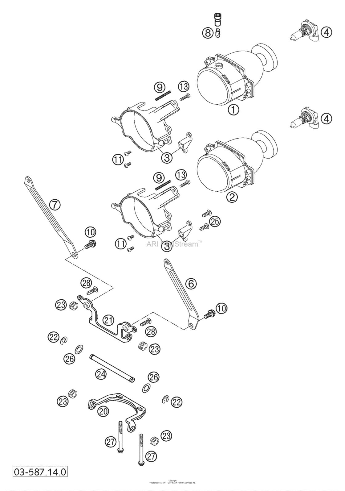 Head Light, Support