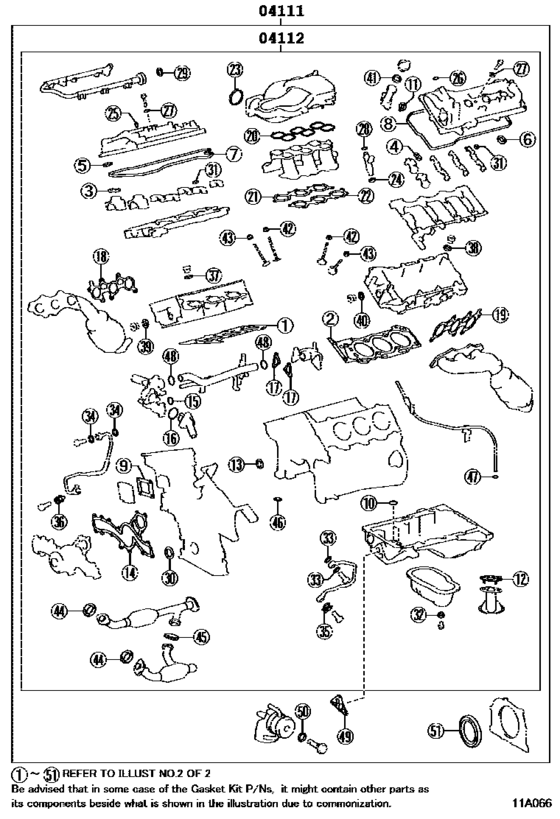 Engine Overhaul Gasket Kit