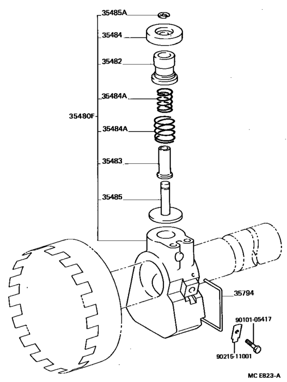 Rear Oil Pump & Governor (Atm)
