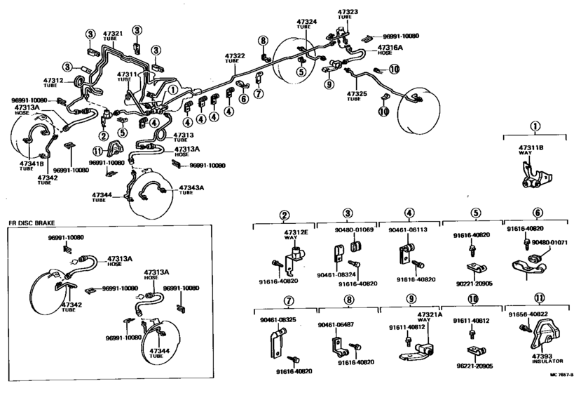 Brake Tube & Clamp