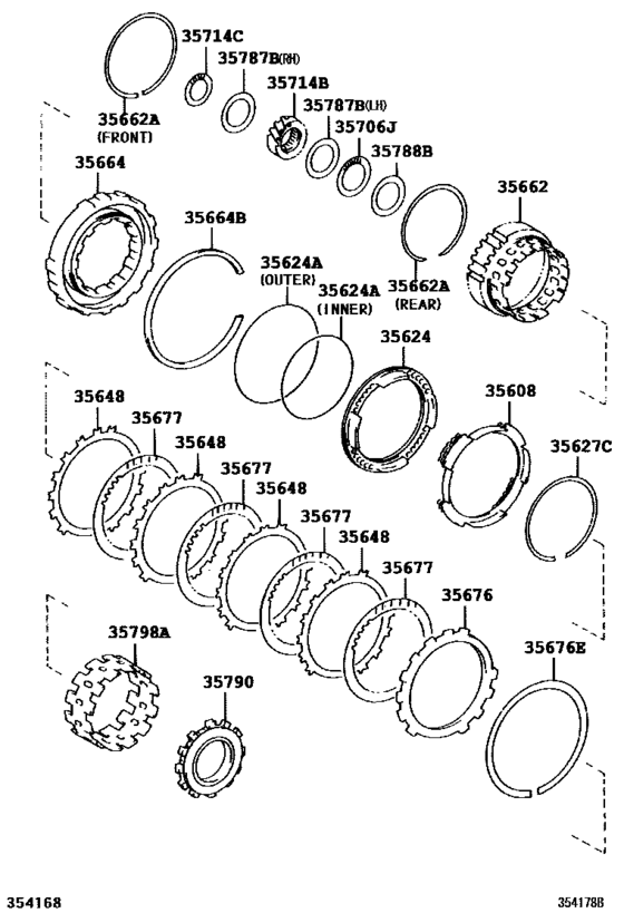 Center Support & Planetary Sun Gear (Atm)