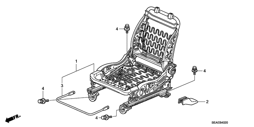 Front seat components