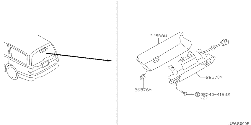 High mounting stop lamp