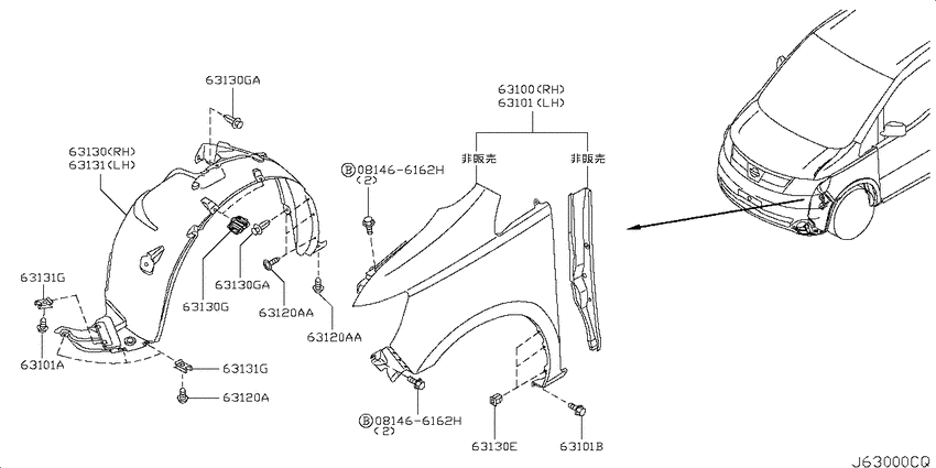 Front fender & fitting