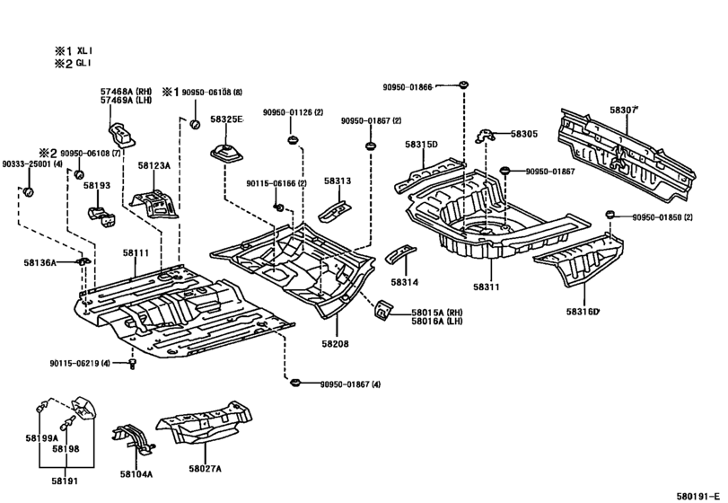 Floor Pan & Lower Back Panel