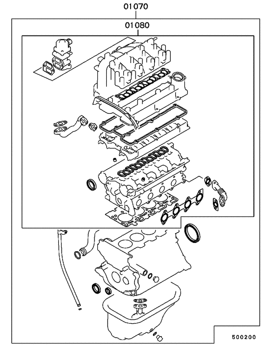 Engine overhaul gasket kit