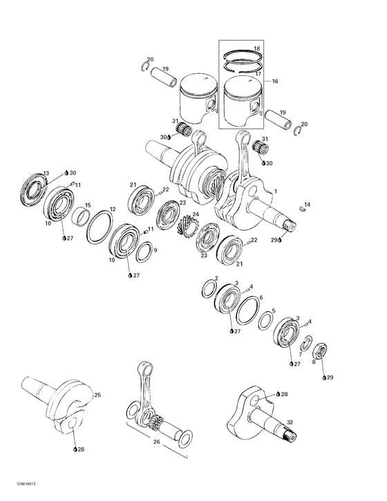01- crankshaft and pistons
