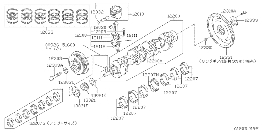 Piston,crankshaft & flywheel