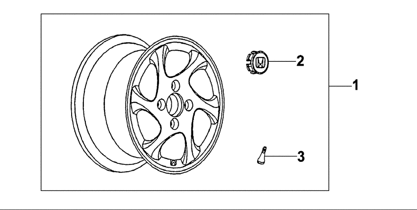 Alloy wheel 16x6.5j 6-spoke twisted