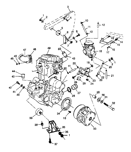 Engine mounting