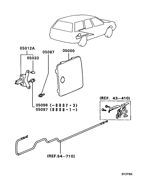 Fuel filler lid & lock