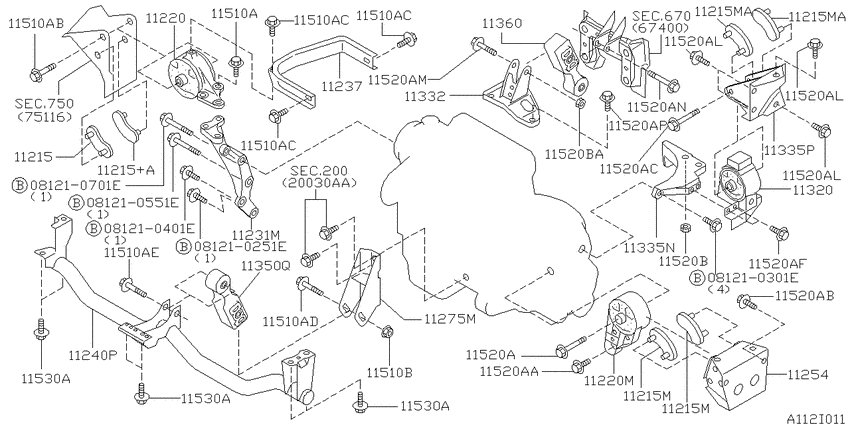 Engine & transmission   mounting