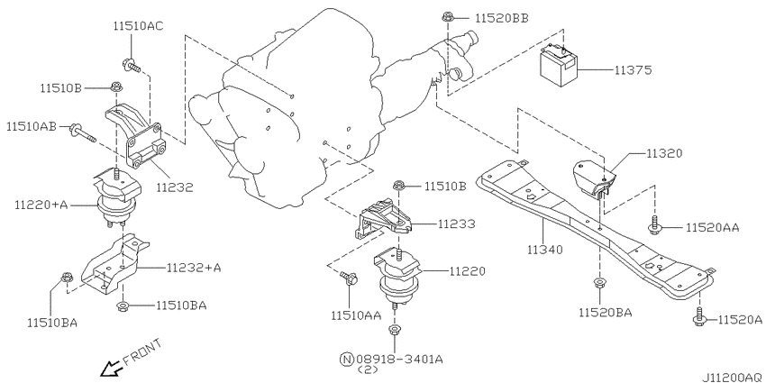 Engine & transmission   mounting