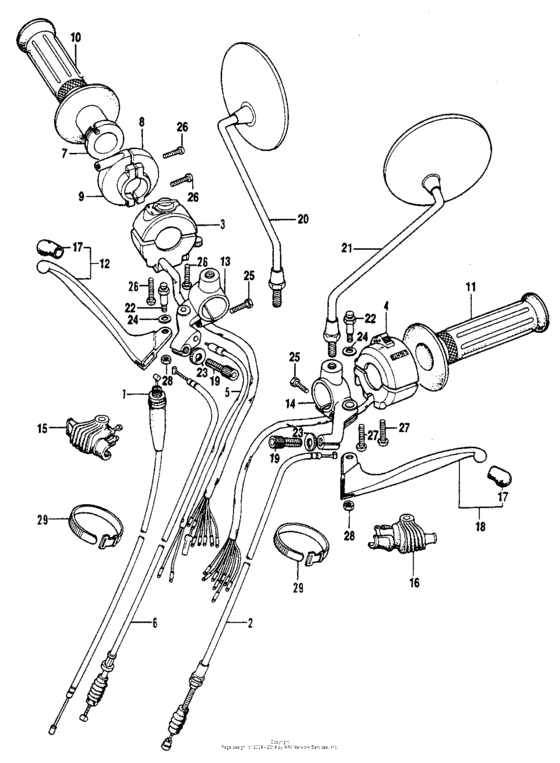Handle switch + cable k1-76