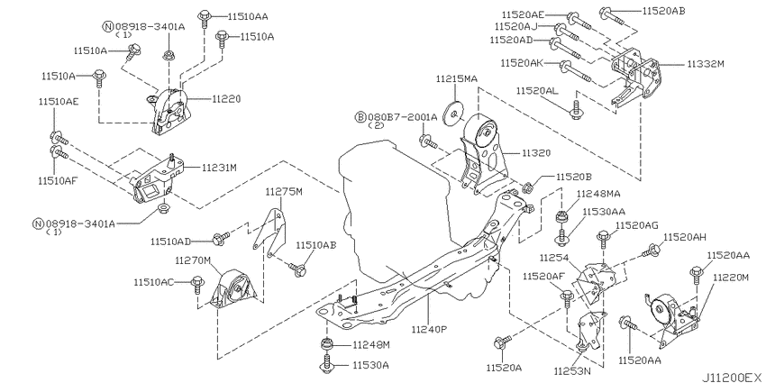 Engine & transmission   mounting